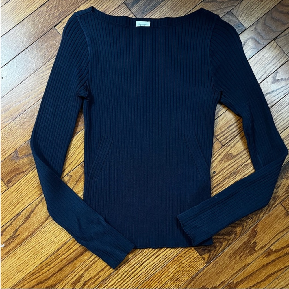 Slash Ribbed Long Sleeve - Picture 2 of 3